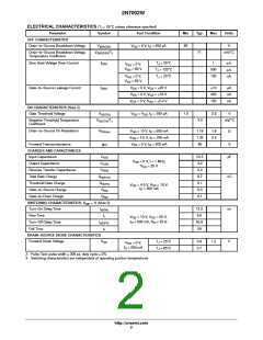浏览型号2N7002W的Datasheet PDF文件第2页
