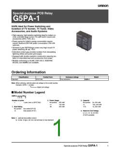 浏览型号G5PA-1的Datasheet PDF文件第1页