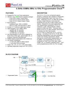 浏览型号PL611S-19-XXXGC的Datasheet PDF文件第1页