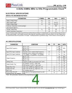 浏览型号PL611S-19-XXXGC的Datasheet PDF文件第4页