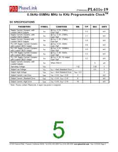 浏览型号PL611S-19-XXXGC的Datasheet PDF文件第5页