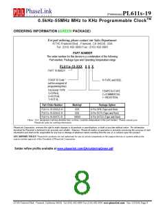 浏览型号PL611S-19-XXXGC的Datasheet PDF文件第8页