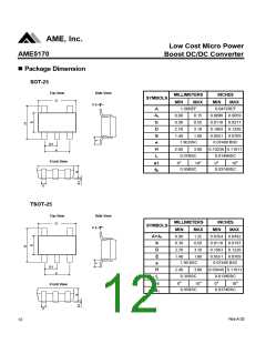 浏览型号AME5170AEEVADJY的Datasheet PDF文件第12页