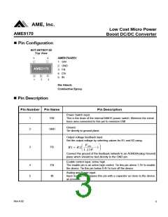 浏览型号AME5170AEEVADJY的Datasheet PDF文件第3页