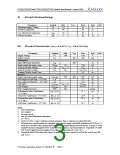 浏览型号FTLF1424BTD的Datasheet PDF文件第3页