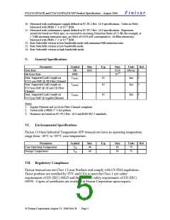 浏览型号FTLF1424BTR的Datasheet PDF文件第5页