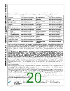 浏览型号LMV1091的Datasheet PDF文件第20页