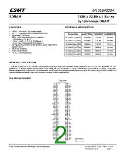 浏览型号M12L64322A_08的Datasheet PDF文件第2页