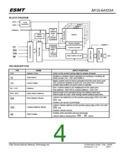 浏览型号M12L64322A_08的Datasheet PDF文件第4页