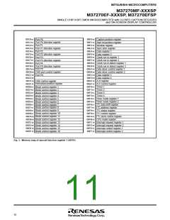 浏览型号M37270EFSP的Datasheet PDF文件第11页