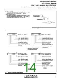 浏览型号M37270EFSP的Datasheet PDF文件第14页