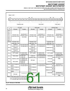浏览型号M37270EFSP的Datasheet PDF文件第61页