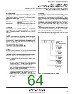 浏览型号M37270EFSP的Datasheet PDF文件第64页