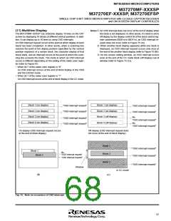 浏览型号M37270EFSP的Datasheet PDF文件第68页