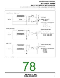 浏览型号M37270EFSP的Datasheet PDF文件第78页