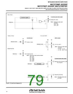浏览型号M37270EFSP的Datasheet PDF文件第79页