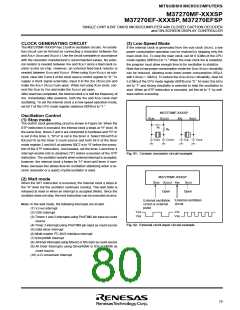 浏览型号M37270EFSP的Datasheet PDF文件第80页