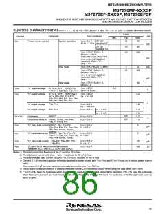 浏览型号M37270EFSP的Datasheet PDF文件第86页