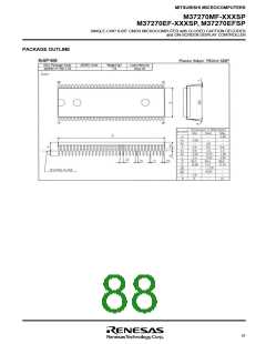 浏览型号M37270EFSP的Datasheet PDF文件第88页
