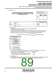 浏览型号M37270EFSP的Datasheet PDF文件第89页