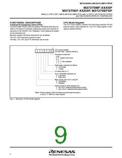 浏览型号M37270EFSP的Datasheet PDF文件第9页