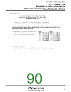 浏览型号M37270EFSP的Datasheet PDF文件第90页