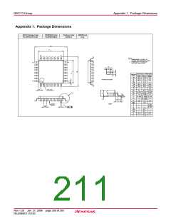 浏览型号R5F21134DFP的Datasheet PDF文件第211页