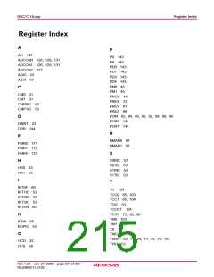 浏览型号R5F21134DFP的Datasheet PDF文件第215页