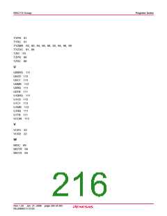 浏览型号R5F21134DFP的Datasheet PDF文件第216页