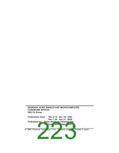 浏览型号R5F21134DFP的Datasheet PDF文件第223页