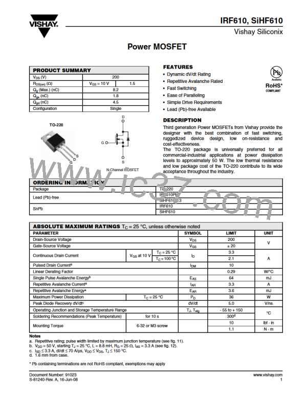 IRF610图片预览
