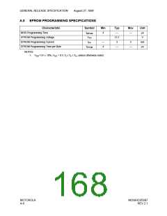 浏览型号68HC705SB7的Datasheet PDF文件第168页