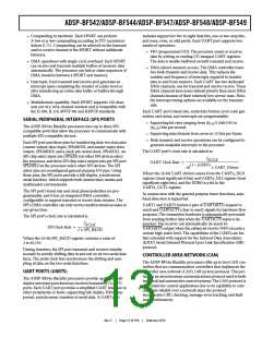 浏览型号ADSP-BF544BBCZ-4A的Datasheet PDF文件第13页