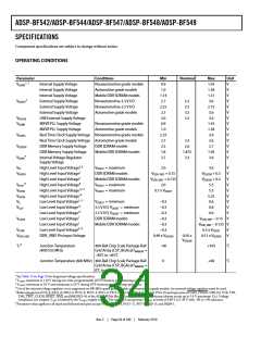 浏览型号ADSP-BF544BBCZ-4A的Datasheet PDF文件第34页