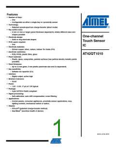 浏览型号AT42QT1010-TSHR的Datasheet PDF文件第1页
