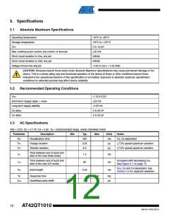 浏览型号AT42QT1010-TSHR的Datasheet PDF文件第12页