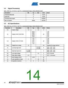 浏览型号AT42QT1011-TSHR的Datasheet PDF文件第14页