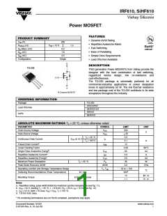 浏览型号IRF610的Datasheet PDF文件第1页