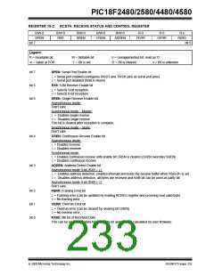 浏览型号PIC18F4580-I/PT的Datasheet PDF文件第233页