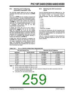 浏览型号PIC18F4580-I/PT的Datasheet PDF文件第259页