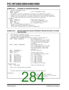 浏览型号PIC18F4580-I/PT的Datasheet PDF文件第284页