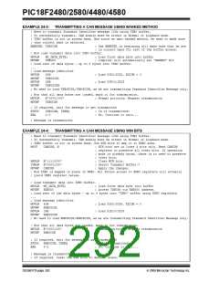 浏览型号PIC18F4580-I/PT的Datasheet PDF文件第292页