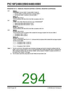 浏览型号PIC18F4580-I/PT的Datasheet PDF文件第294页