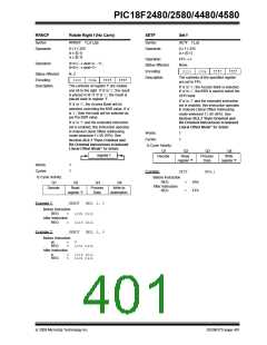 浏览型号PIC18F4580-I/PT的Datasheet PDF文件第401页