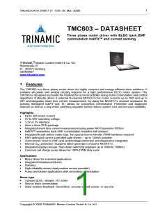 浏览型号TMC603的Datasheet PDF文件第1页