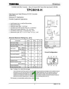浏览型号TPC8018-H的Datasheet PDF文件第1页