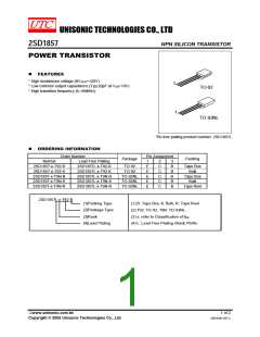 浏览型号2SD1857L-R-T92-R的Datasheet PDF文件第1页