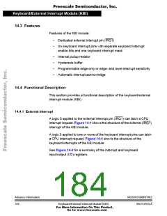 浏览型号68HC908RFRK2的Datasheet PDF文件第184页