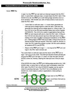 浏览型号68HC908RFRK2的Datasheet PDF文件第188页