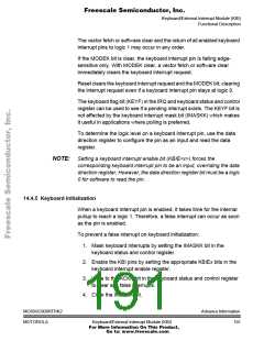 浏览型号68HC908RFRK2的Datasheet PDF文件第191页